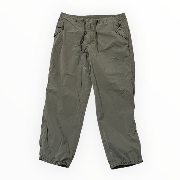 Uniqlo Men's XL Olive Green Jogger Pants Drawstring Waist Stretch Zip Fly Casual - Picture 1 of 10